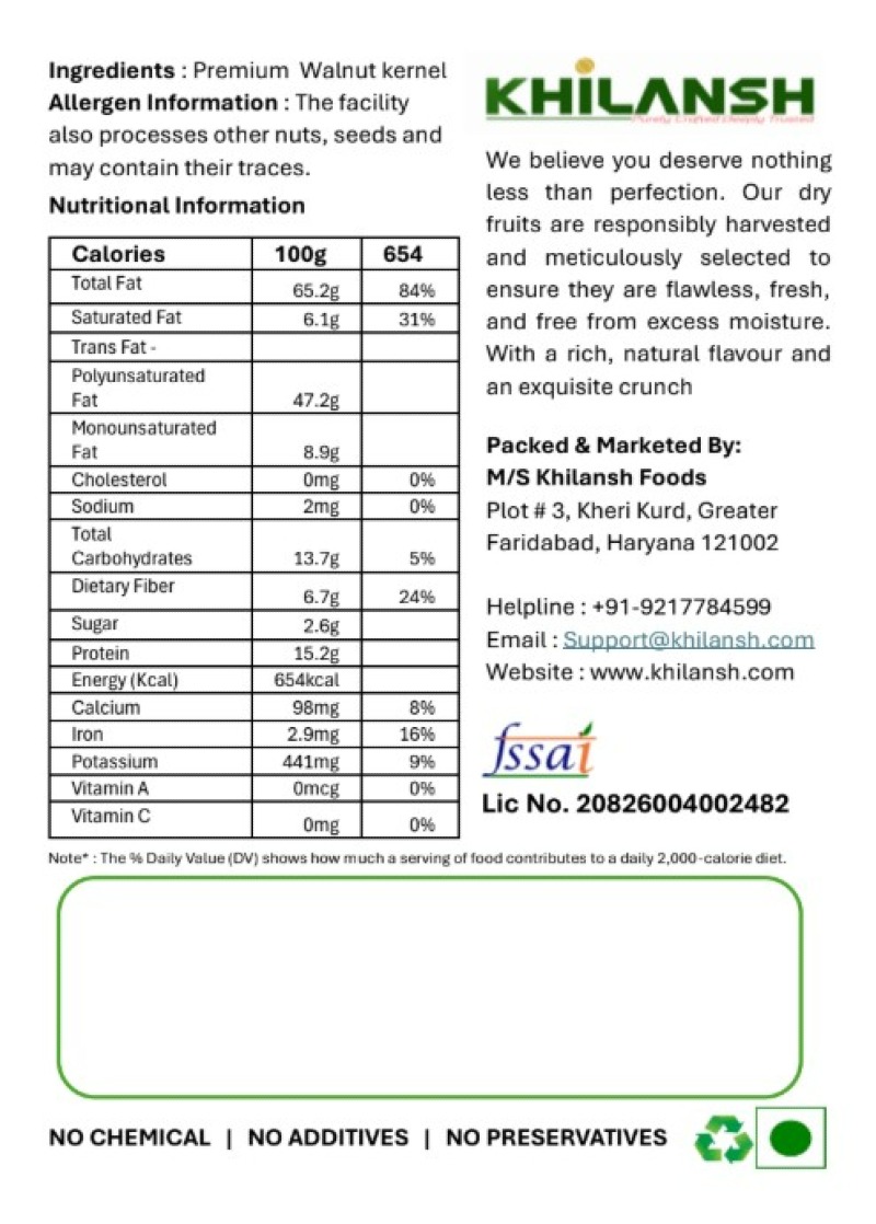 Premium Walnut Kernels