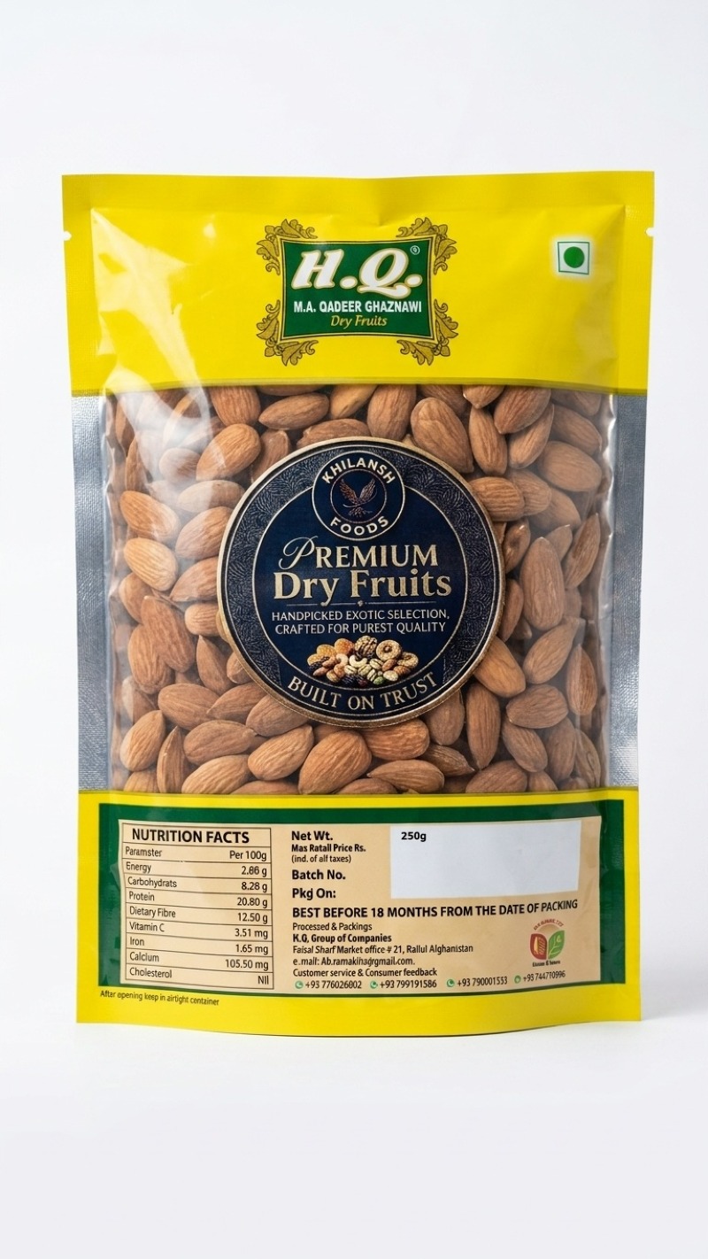 Imported Afghanistani Premium Gurbandi Almonds