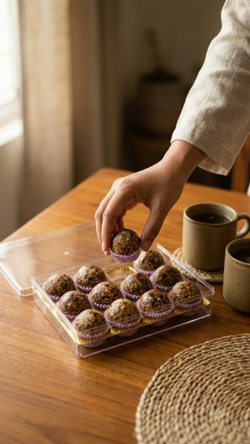 Natural Sugar-Free Dryfruit Laddoo | 100% Date & Nut Energy Bites | No Added Sugar, Preservatives, or Artificial Sweeteners