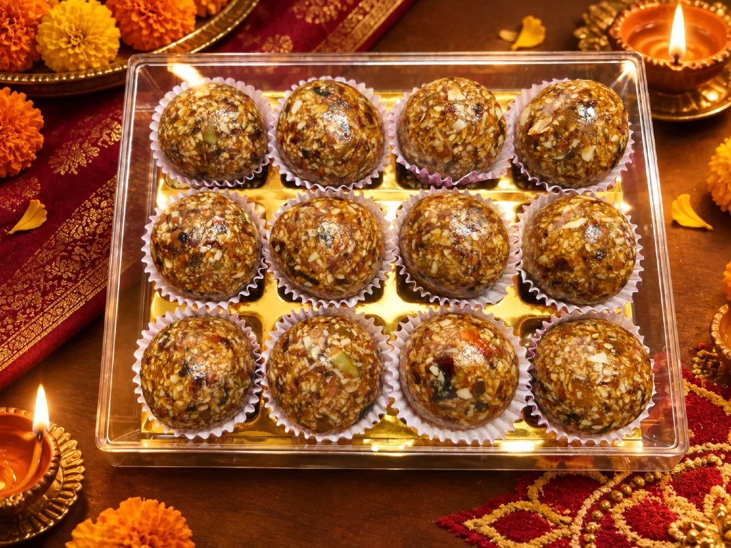 Natural Sugar-Free Dryfruit Laddoo | 100% Date & Nut Energy Bites | No Added Sugar, Preservatives, or Artificial Sweeteners