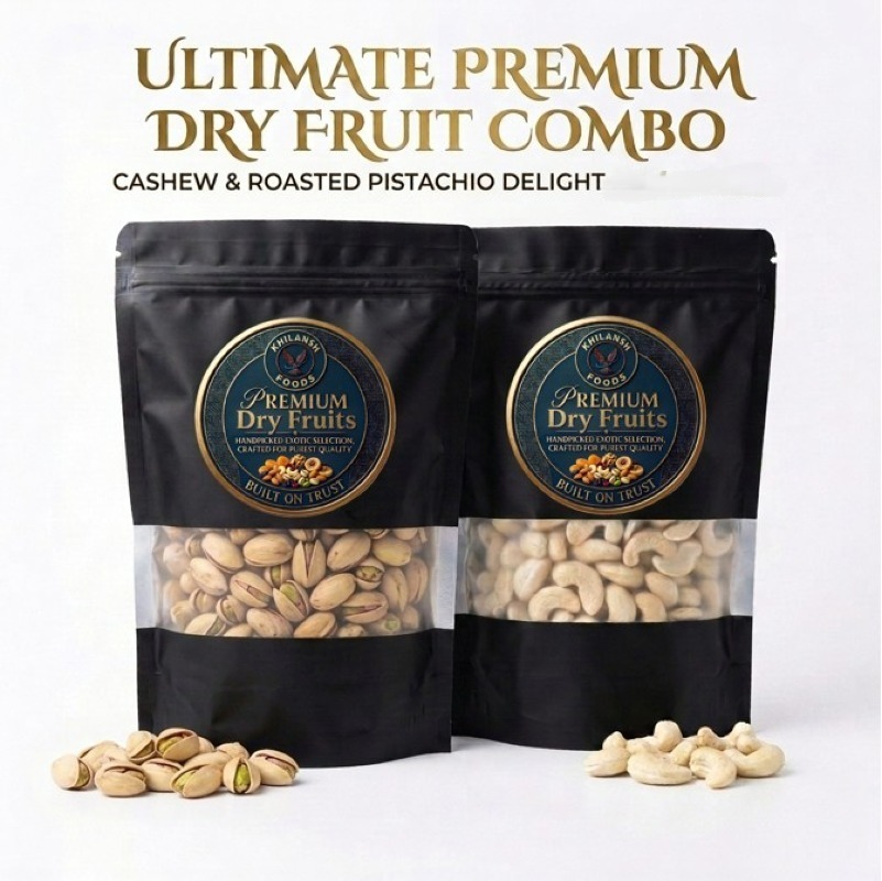 Premium Cashews (Kaju) & Pistachios (Pista) Combo | 250g Each