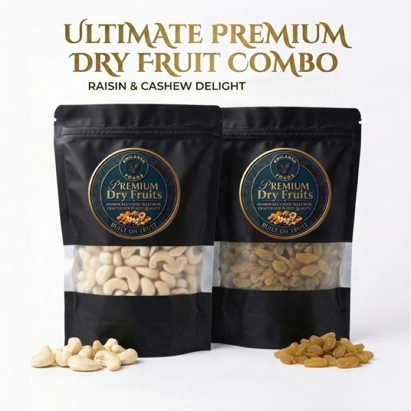 Premium Cashews (Kaju) & Raisins (Kishmish) Combo | 250g Each